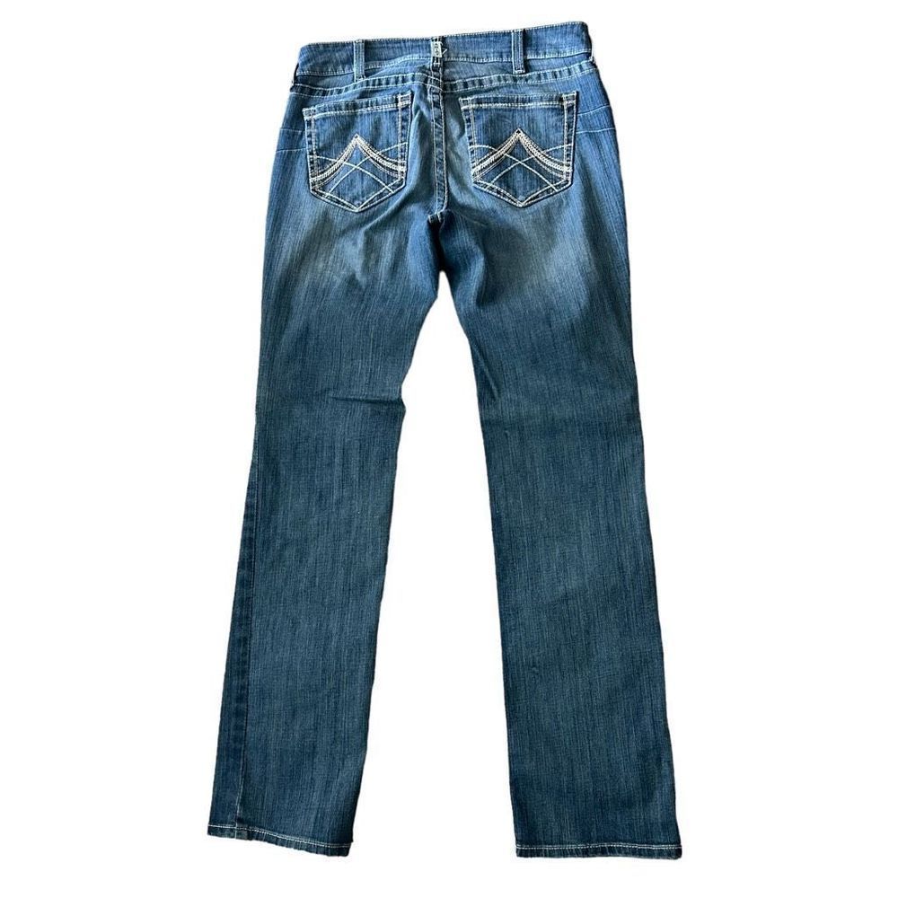 Ariat Jeans Womens 31R REAL Rainstorm Low Rise Denim Straight Stretch 31x32